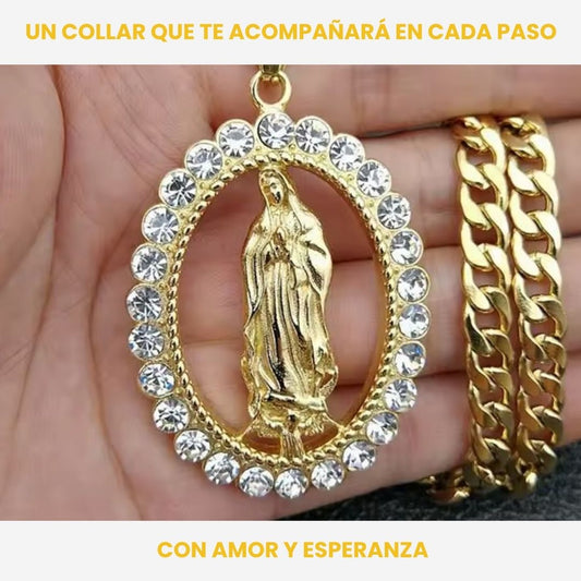 Collar Virgen María + Caja De Regalo